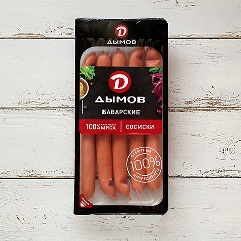 

Сосиски Дымов, Сосиски "Баварские", натуральная оболочка, 330 г