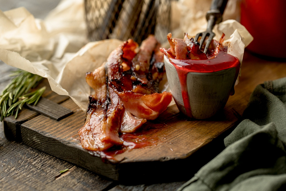 Как сделать карамелизированный бекон