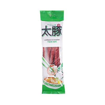 Колбаски сырокопчёные со вкусом Том Ям