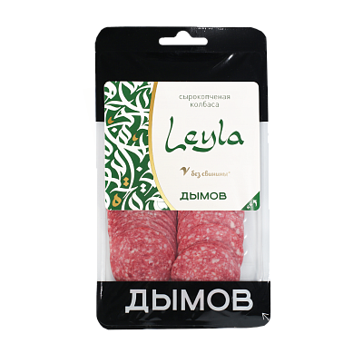 Колбаса сырокопчёная Лейла, нарезка