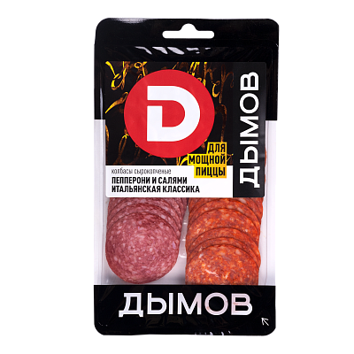Ассорти колбас Пепперони и Салями Итальянская классика, нарезка