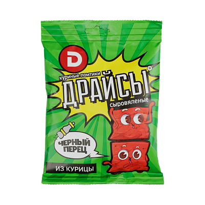 Куриные ломтики с черным перцем Драйсы