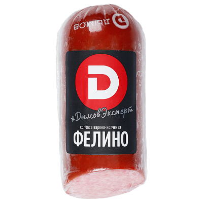 Колбаса варено-копчёная «Фелино» срез