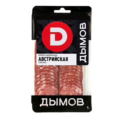 Колбаса сырокопчёная «Австрийская классика» нарезка