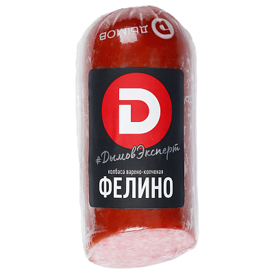 Колбаса варено-копчёная «Фелино» срез