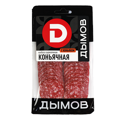 Нарезка колбаса сырокопчёная "Коньячная"